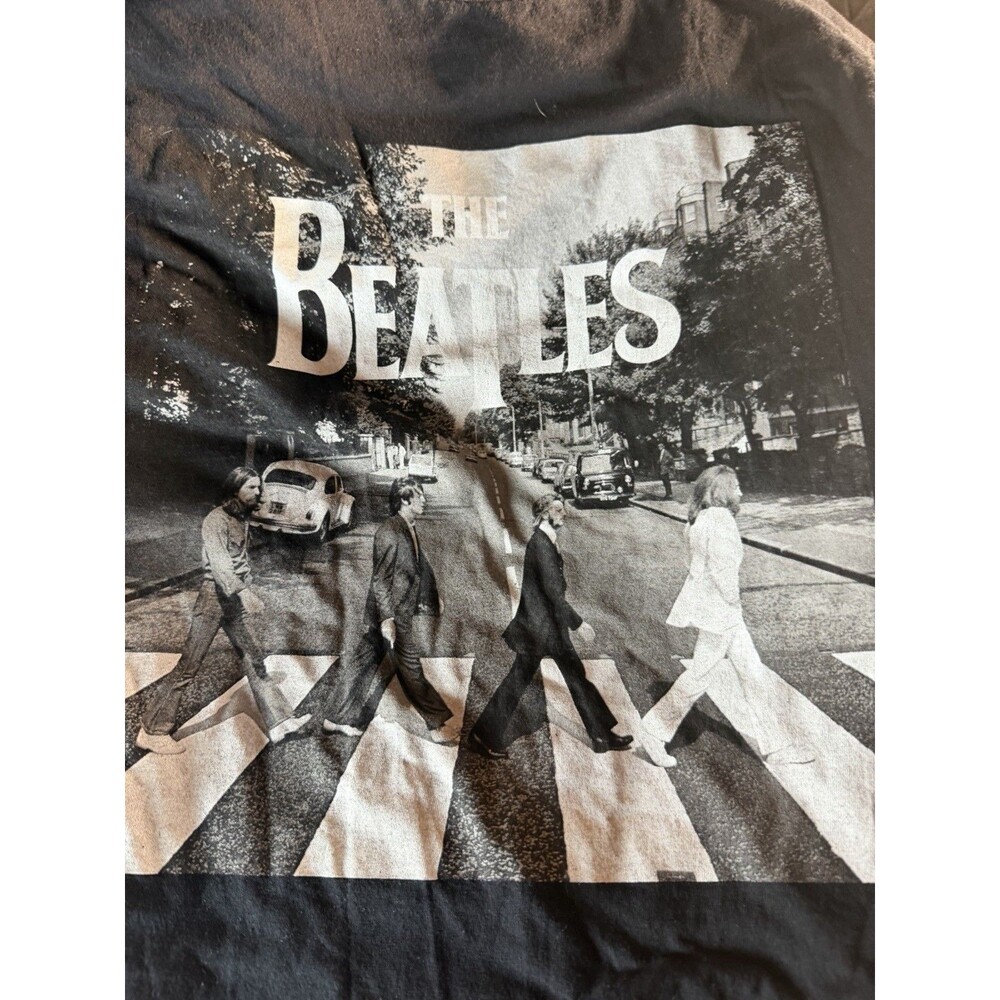 Hybrid Apparel The Beatles Abbey Road Crosswalk Graphic T-Shirt Black 3XL